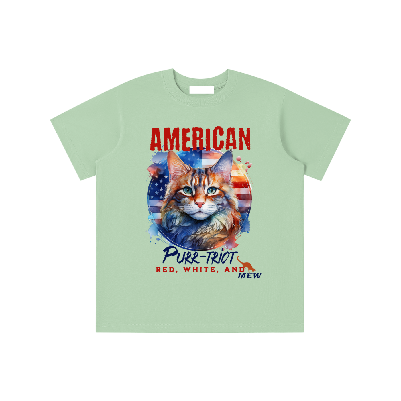 Kids,Cat,American,Purr-triot,Mew