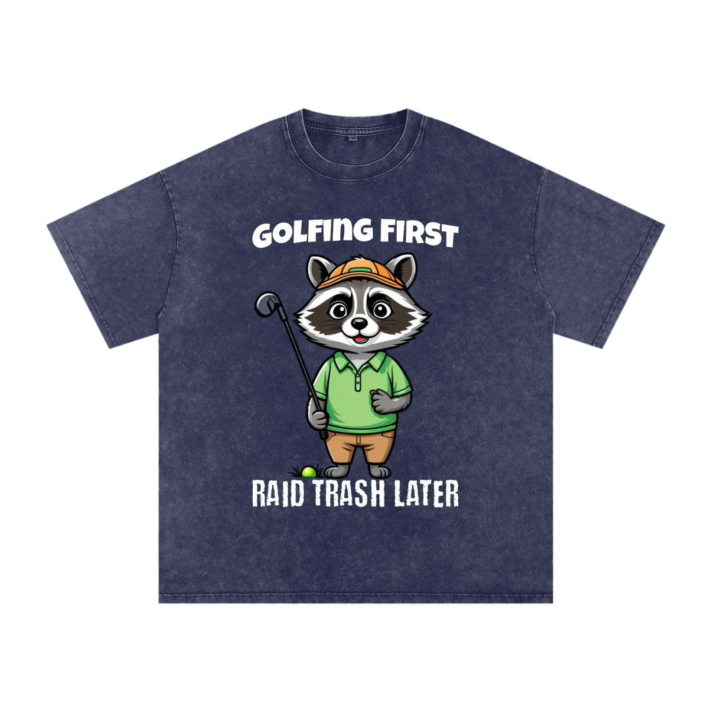 Raccoon,Golf,Raid,Trash