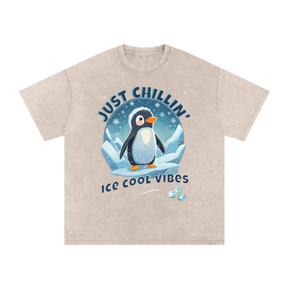 Penquin,Ice,Chillin',Cool