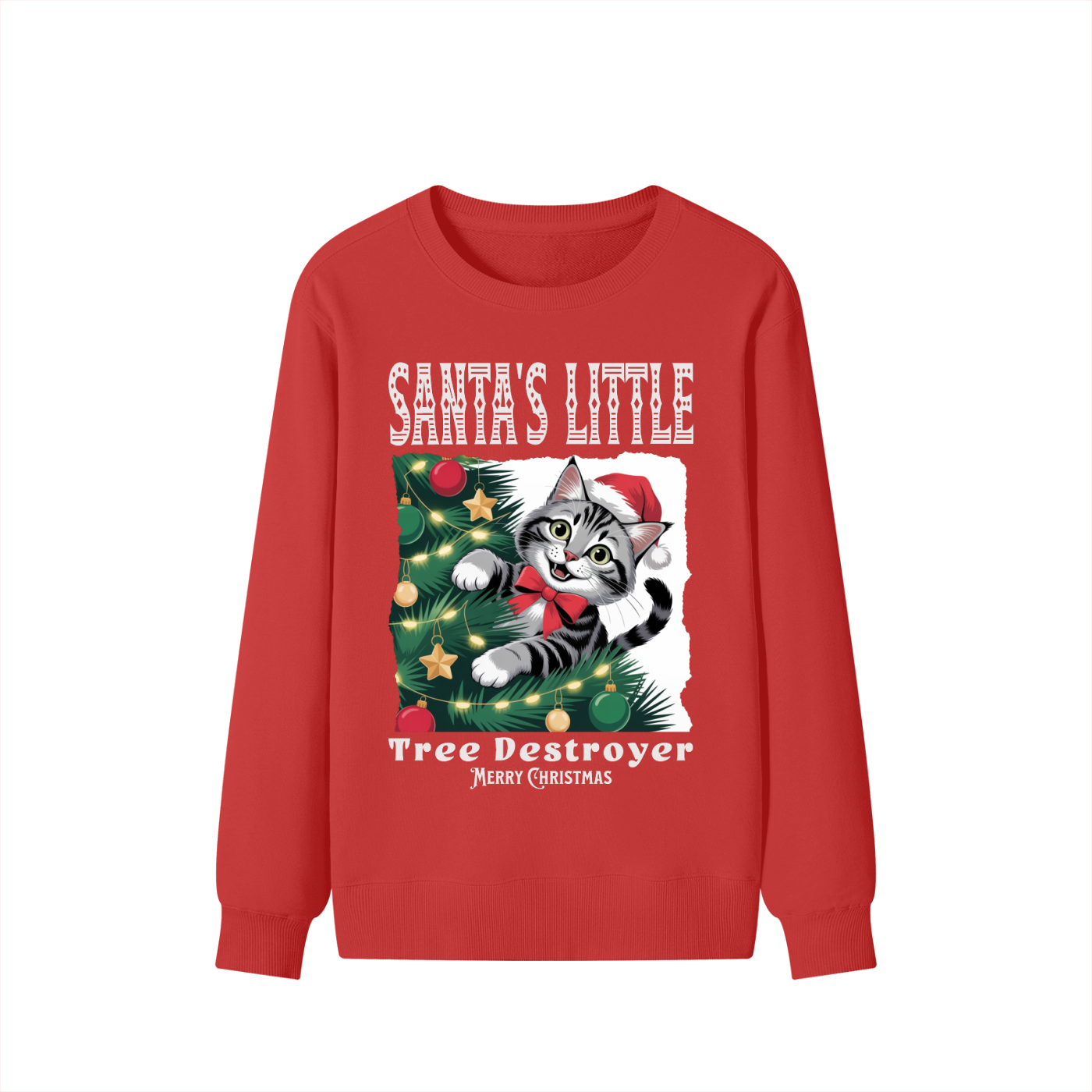 Christmas,Fun,Santa's,Tree,Destroyer,Cat