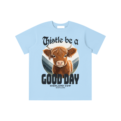 Thistle,Good,Day,Scotland,Highland Cow