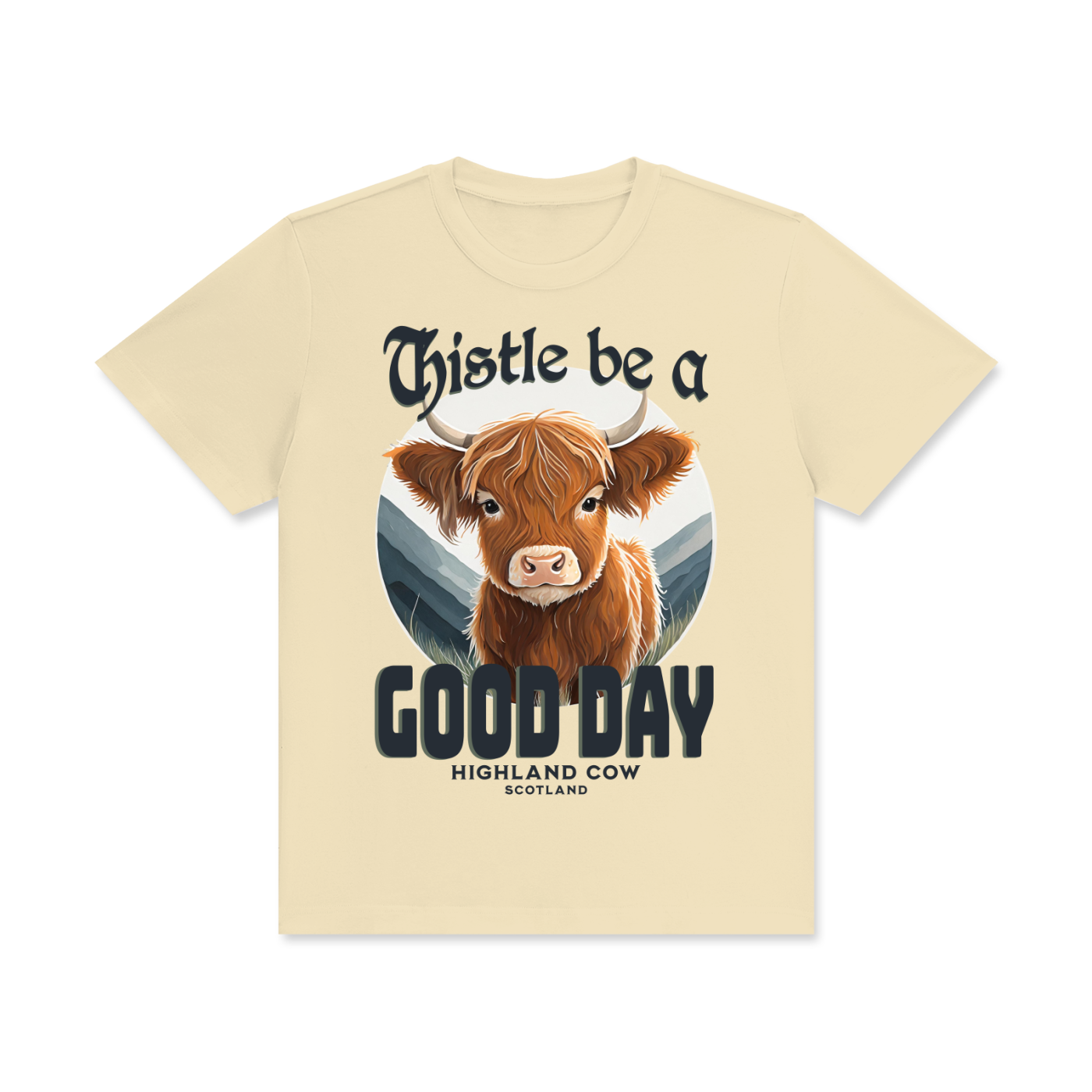 Thistle,Good,Day,Scotland,Highland Cow