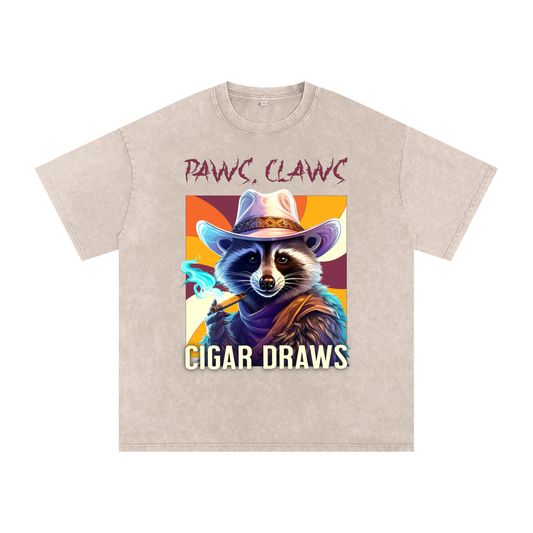 Raccoon,Paws,Claws,Cigar,Draws