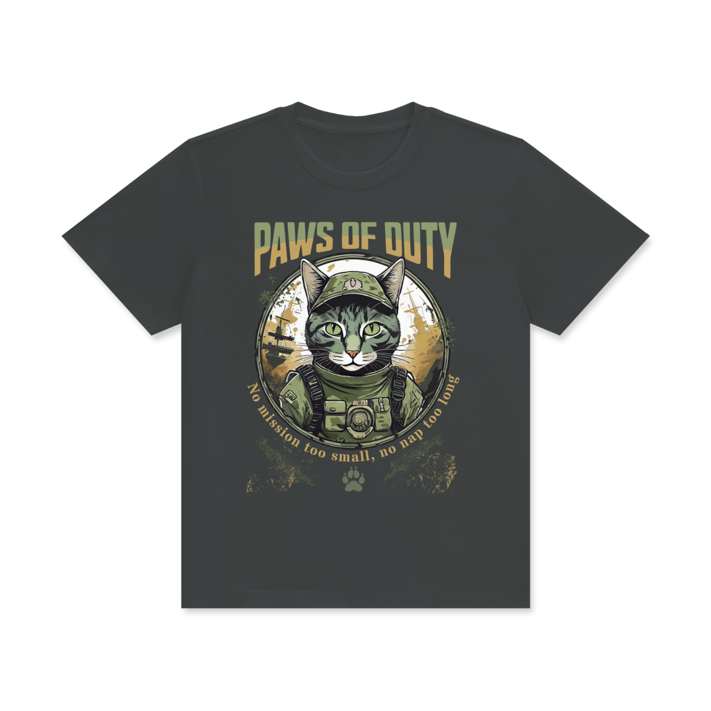 Army,Cat,Paw,Duty