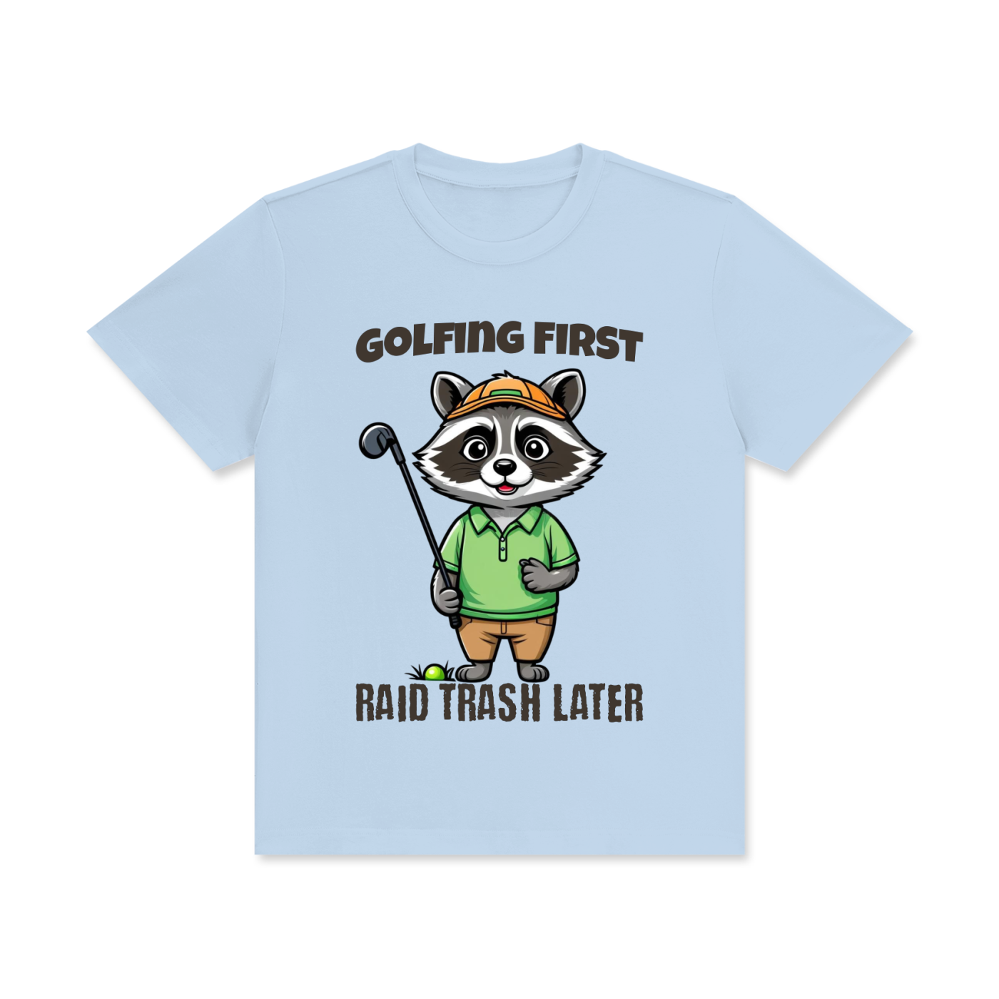 Raccoon,Golf,Raid,Trash