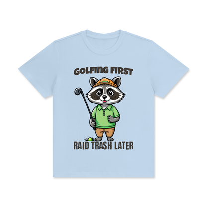 Raccoon,Golf,Raid,Trash