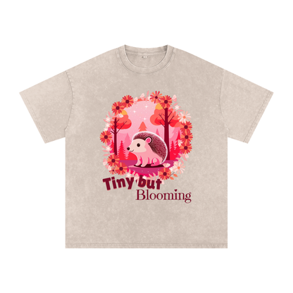 Pink,Hedgehog,Tiny,Blooming