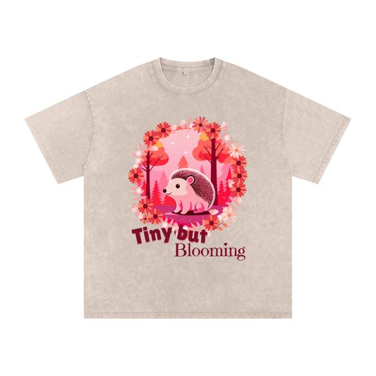 Pink,Hedgehog,Tiny,Blooming