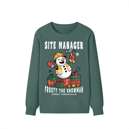 Fun,Christmas,Frosty,Snowman,Construction,Worker