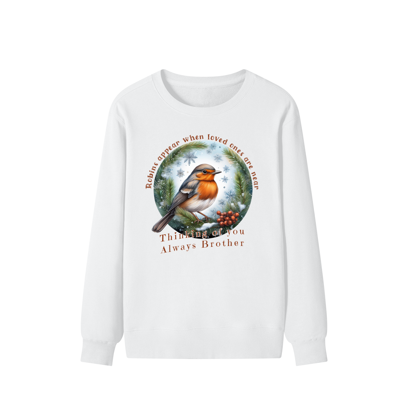 Christmas,Robins,Near,Loved,Brother