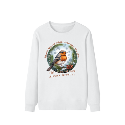 Christmas,Robins,Near,Loved,Brother