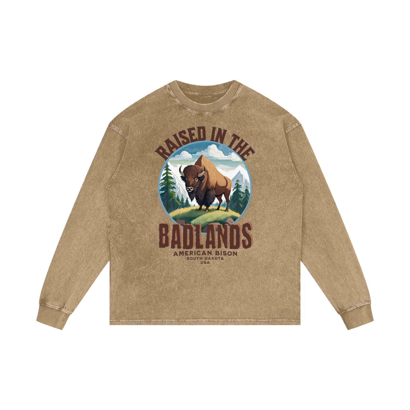 American Bison,Raised in the,Badlands