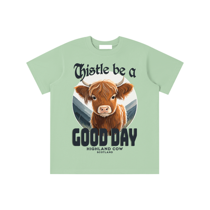 Thistle,Good,Day,Scotland,Highland Cow