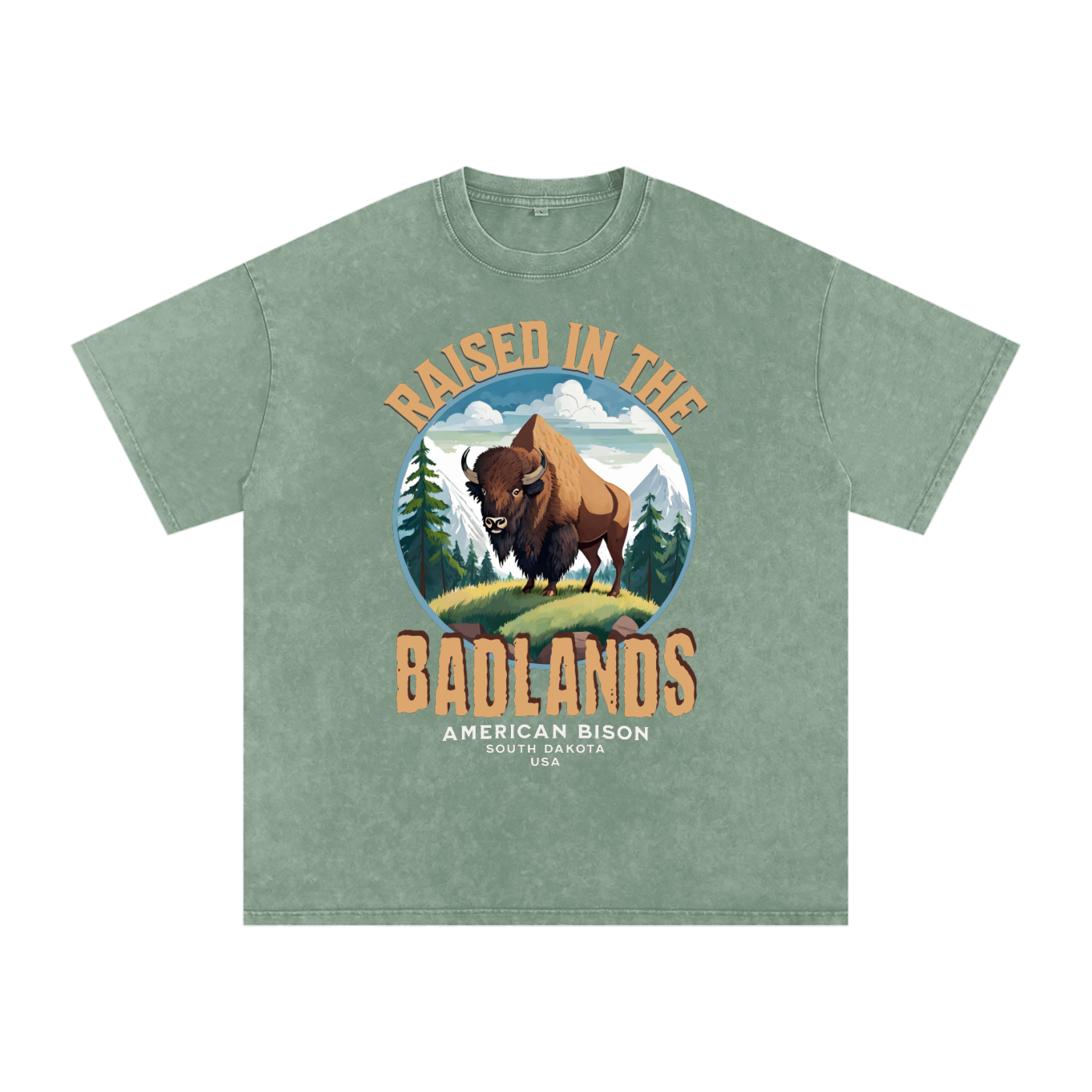 American Bison,Raised by the,Badlands