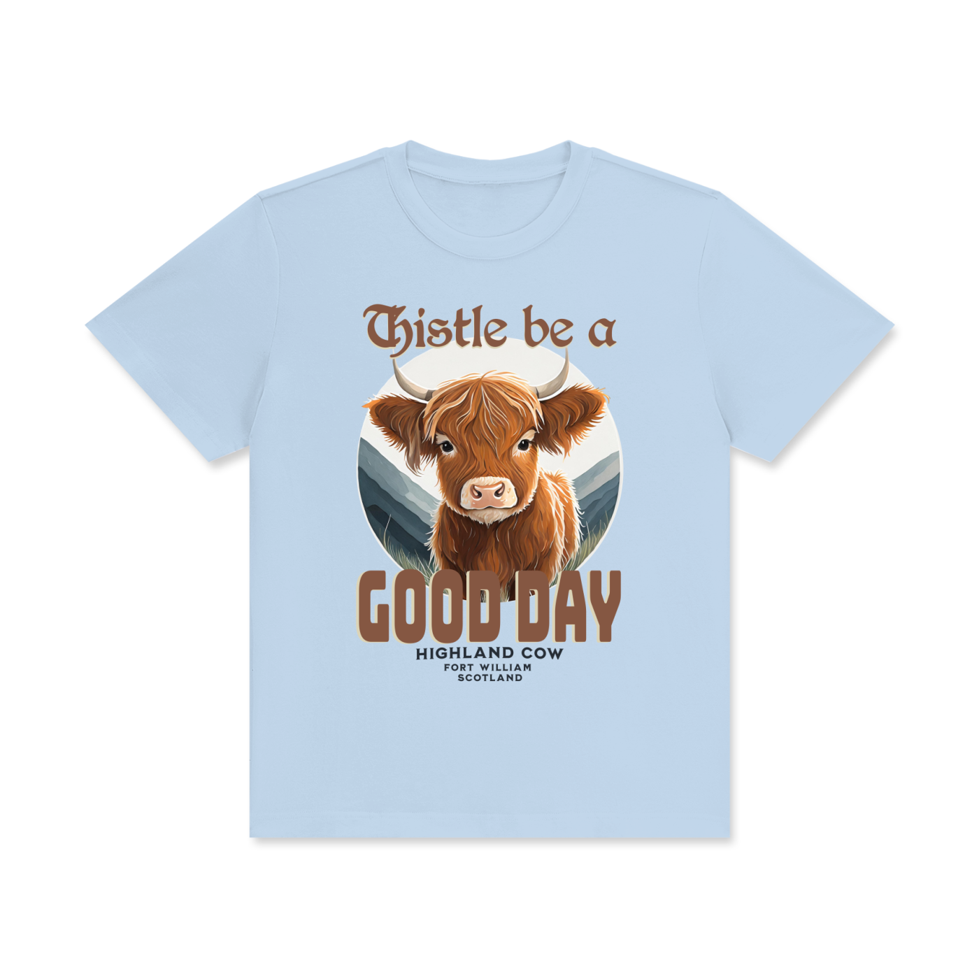 Highland Cow,Scotland,Thistle,Good Day