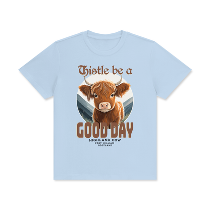 Highland Cow,Scotland,Thistle,Good Day