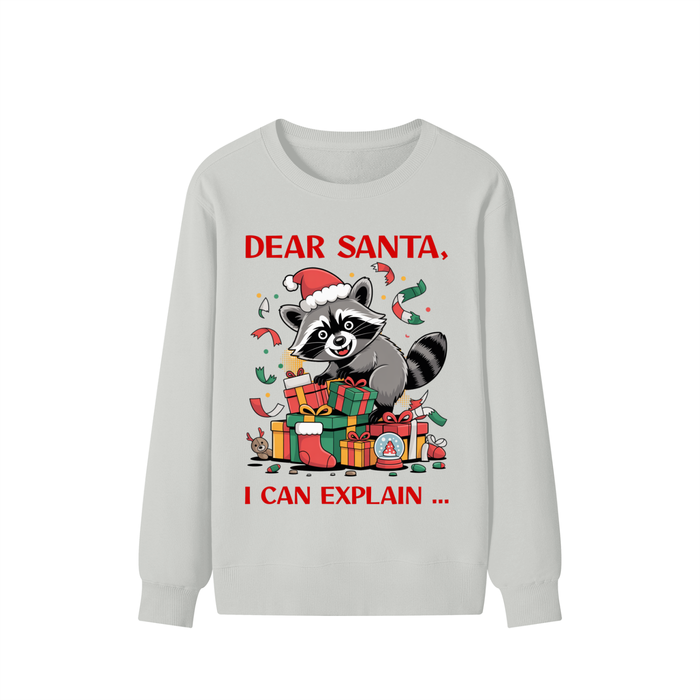 Christmas,Fun,Raccoon,Santa,Mischief,Presents