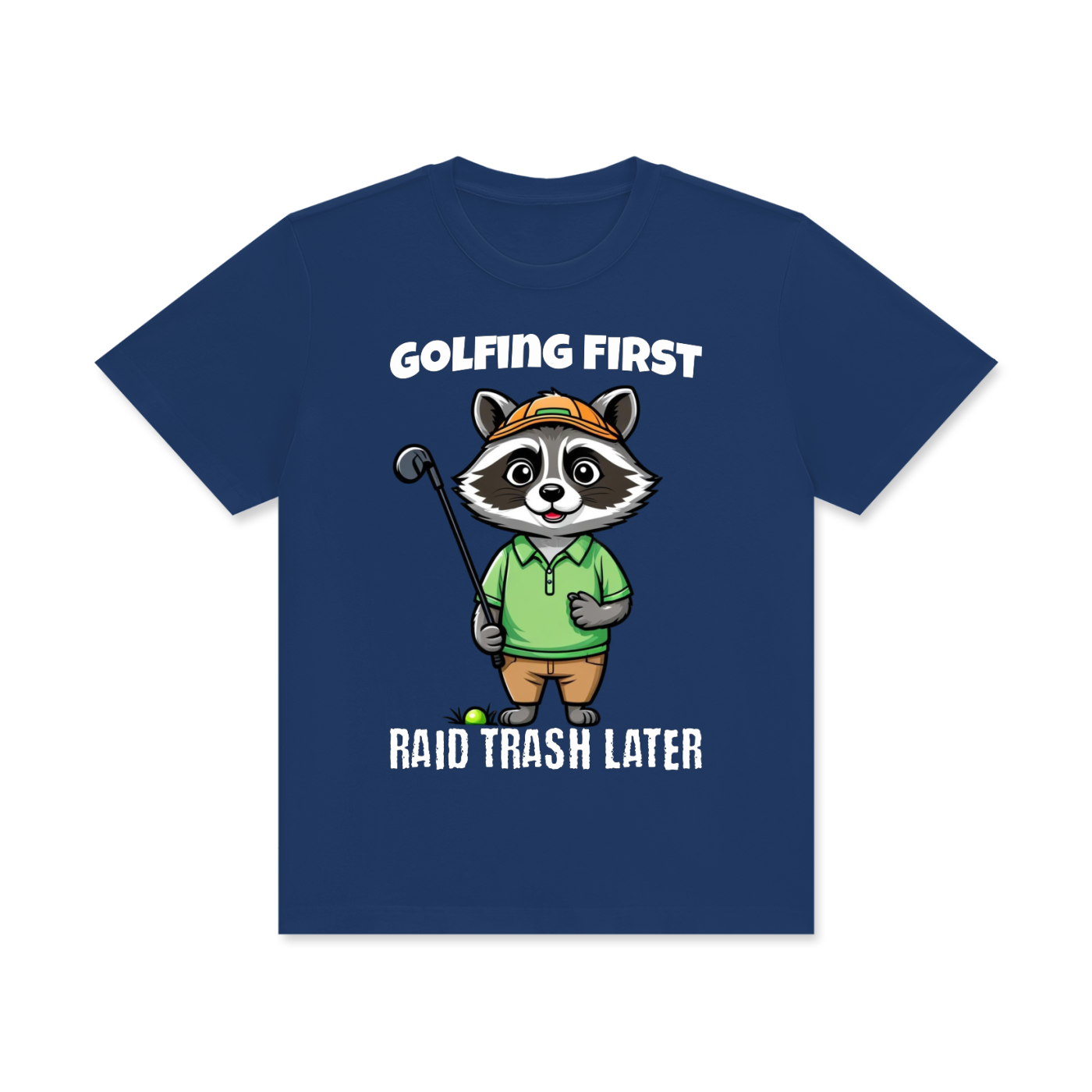 Raccoon,Golf,Raid,Trash