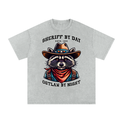 Raccoon,Sheriff,Outlaw,Day,Night