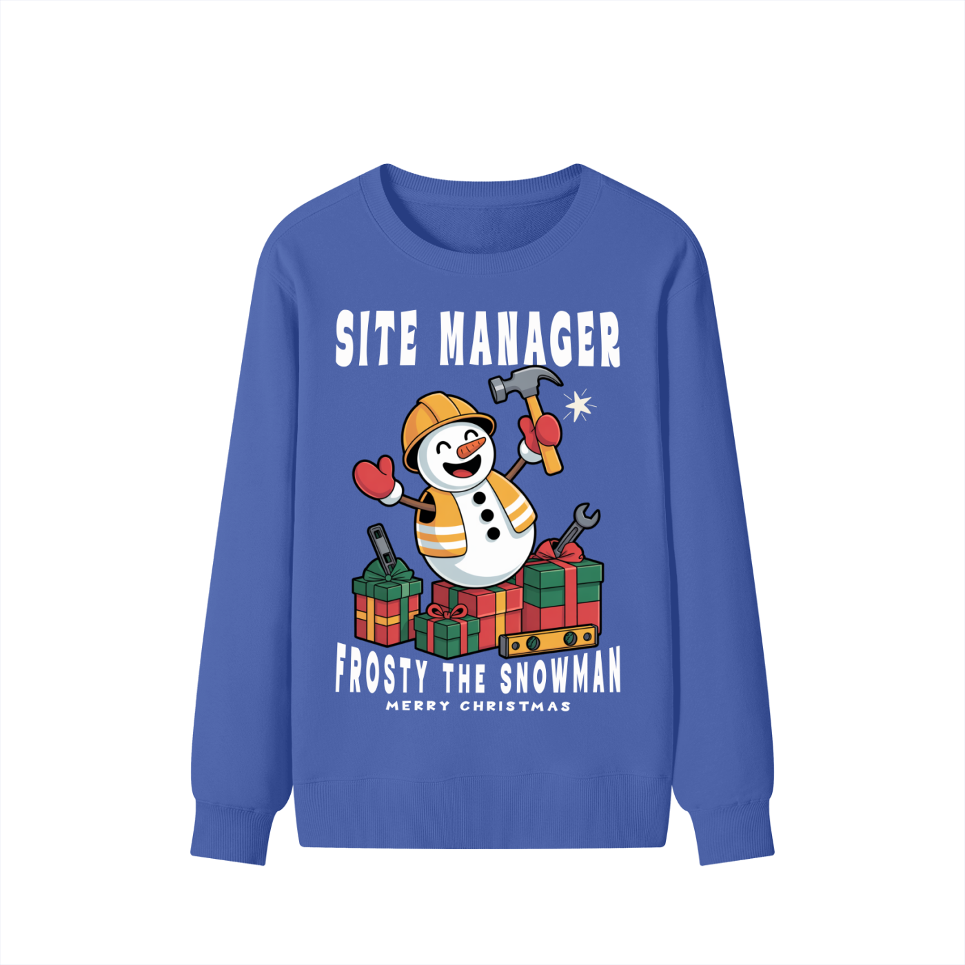 Fun,Christmas,Frosty,Snowman,Construction,Worker