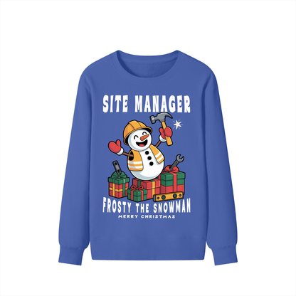 Fun,Christmas,Frosty,Snowman,Construction,Worker