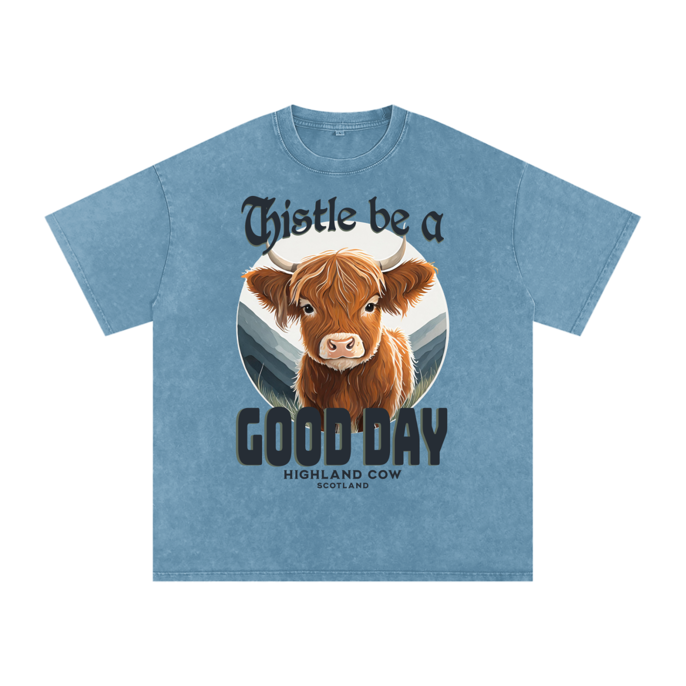 Thistle,Good,Day,Scotland,Highland Cow