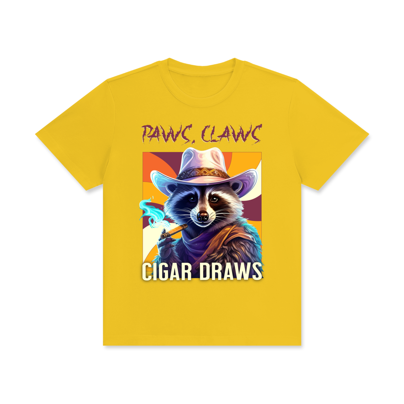 Raccoon,Paws,Claws,Cigar,Draws