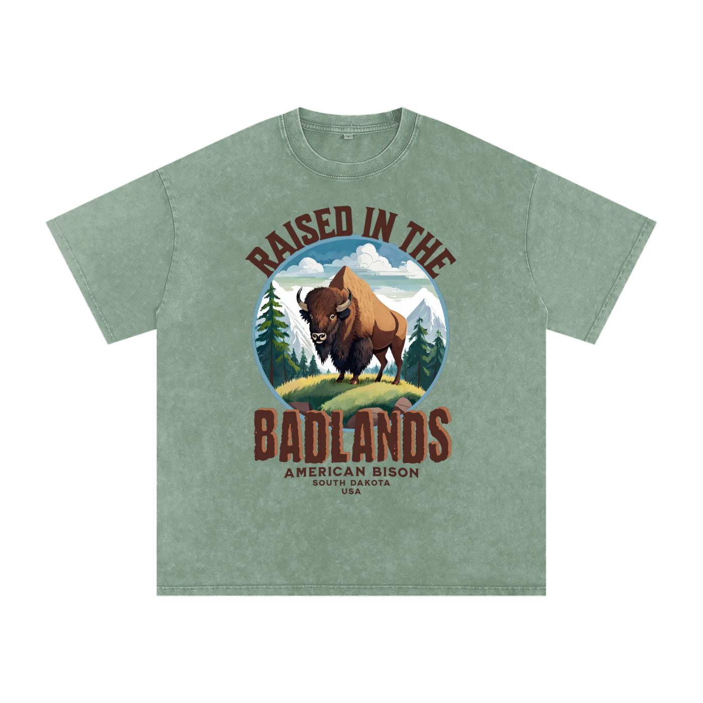 American Bison,Raised in the ,Badlands