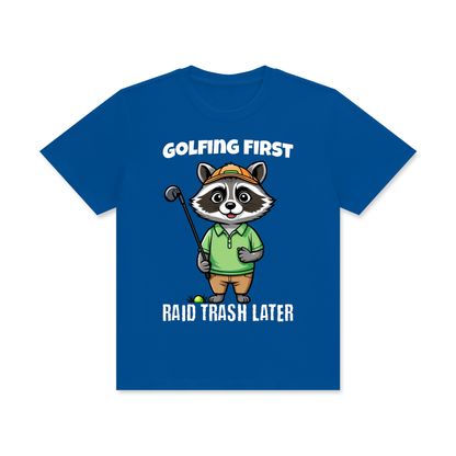 Raccoon,Golf,Raid,Trash