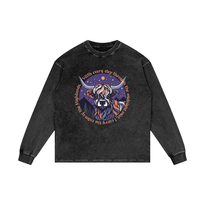 Calm,Misty,Mountain,Highland,Cow