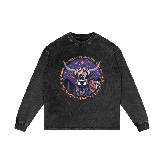 Calm,Misty,Mountain,Highland,Cow