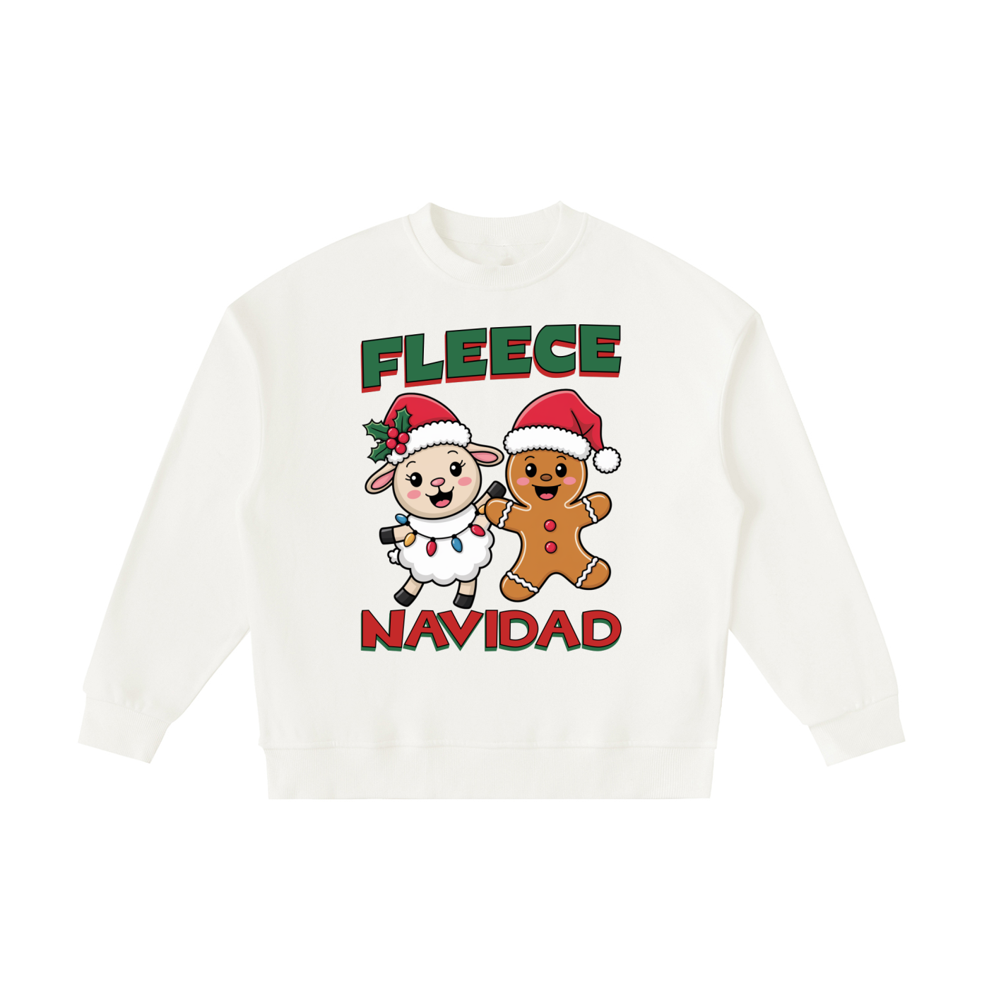 Kids,Christmas,Fleece,Lamb,Gingerbread,Navidad