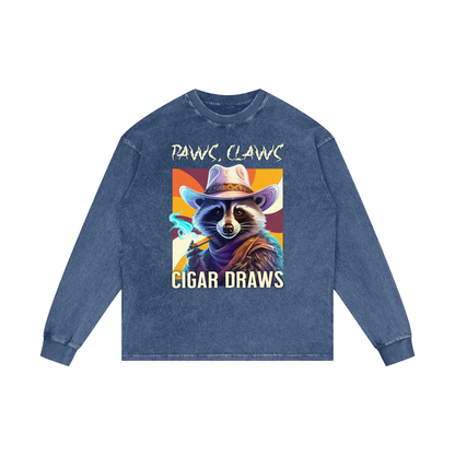 Raccoon,Paws,Claws,Cigar,Draws
