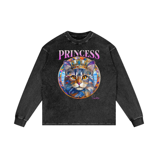 Acid Wash Oversize Long Sleeve T-Shirt