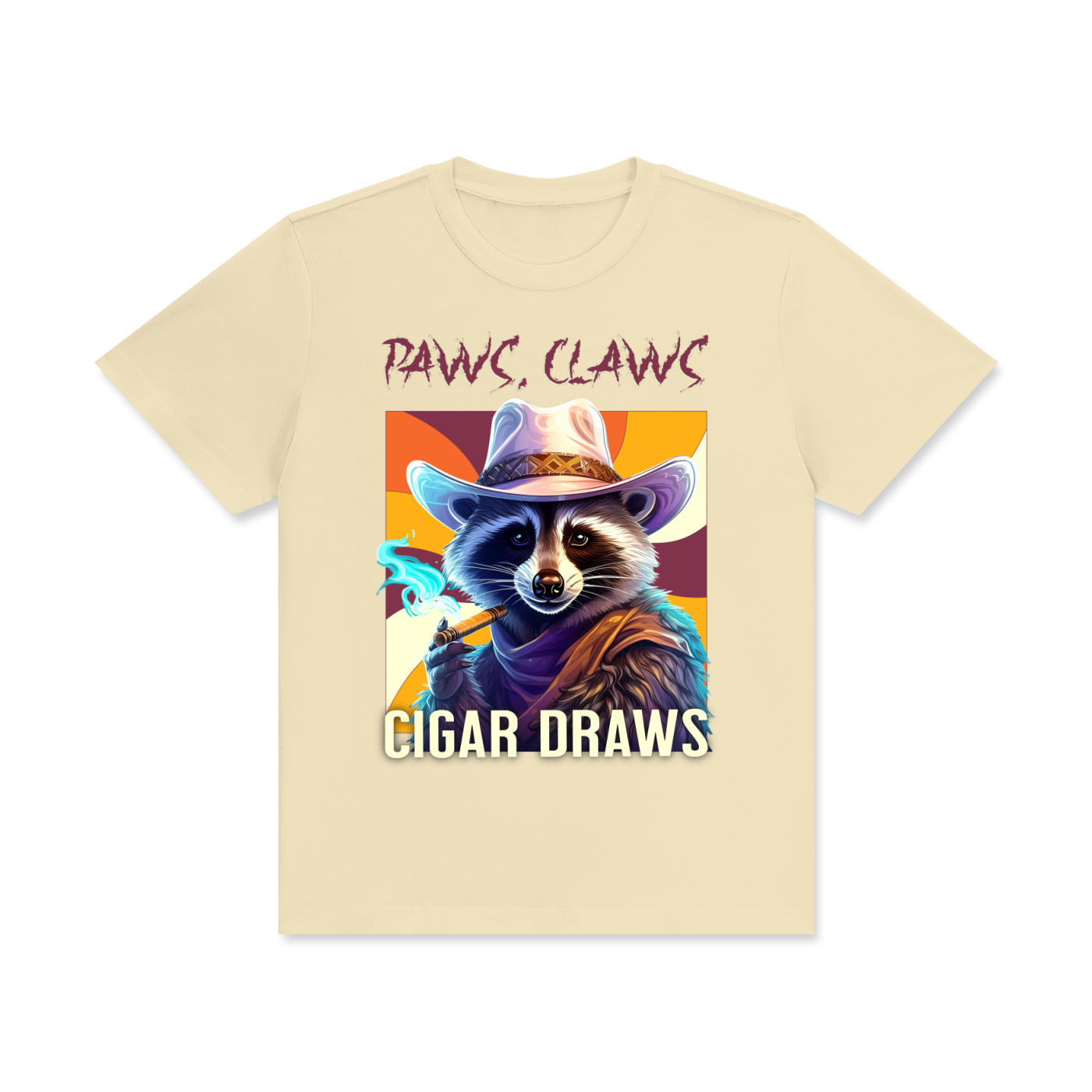 Raccoon,Paws,Claws,Cigar,Draws