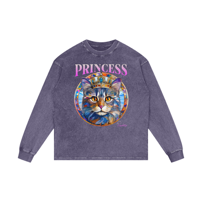 Acid Wash Oversize Long Sleeve T-Shirt