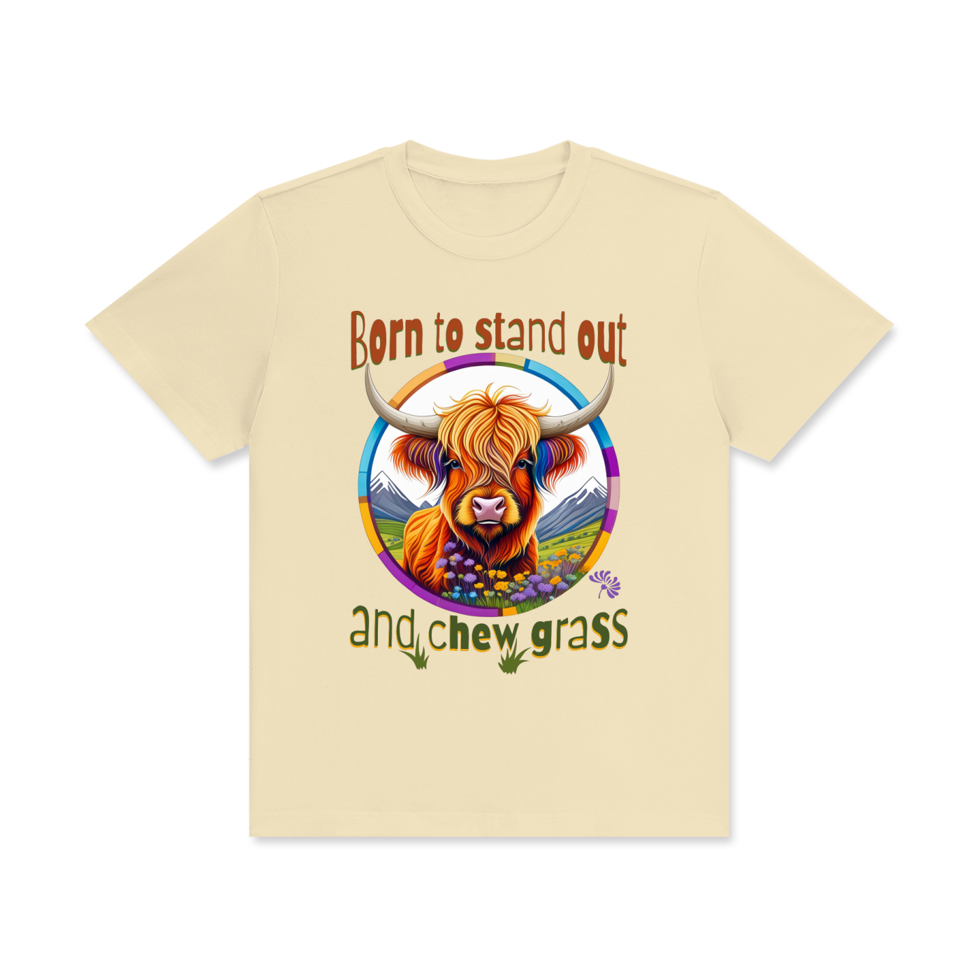 Highland Cow,Colourful,Quirky