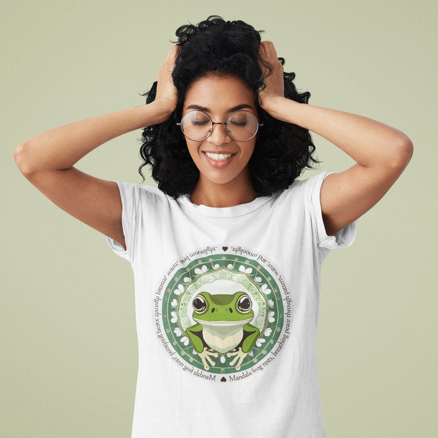 MANDALA FROG - Unisex Classic Crew Neck Cotton T-Shirt
